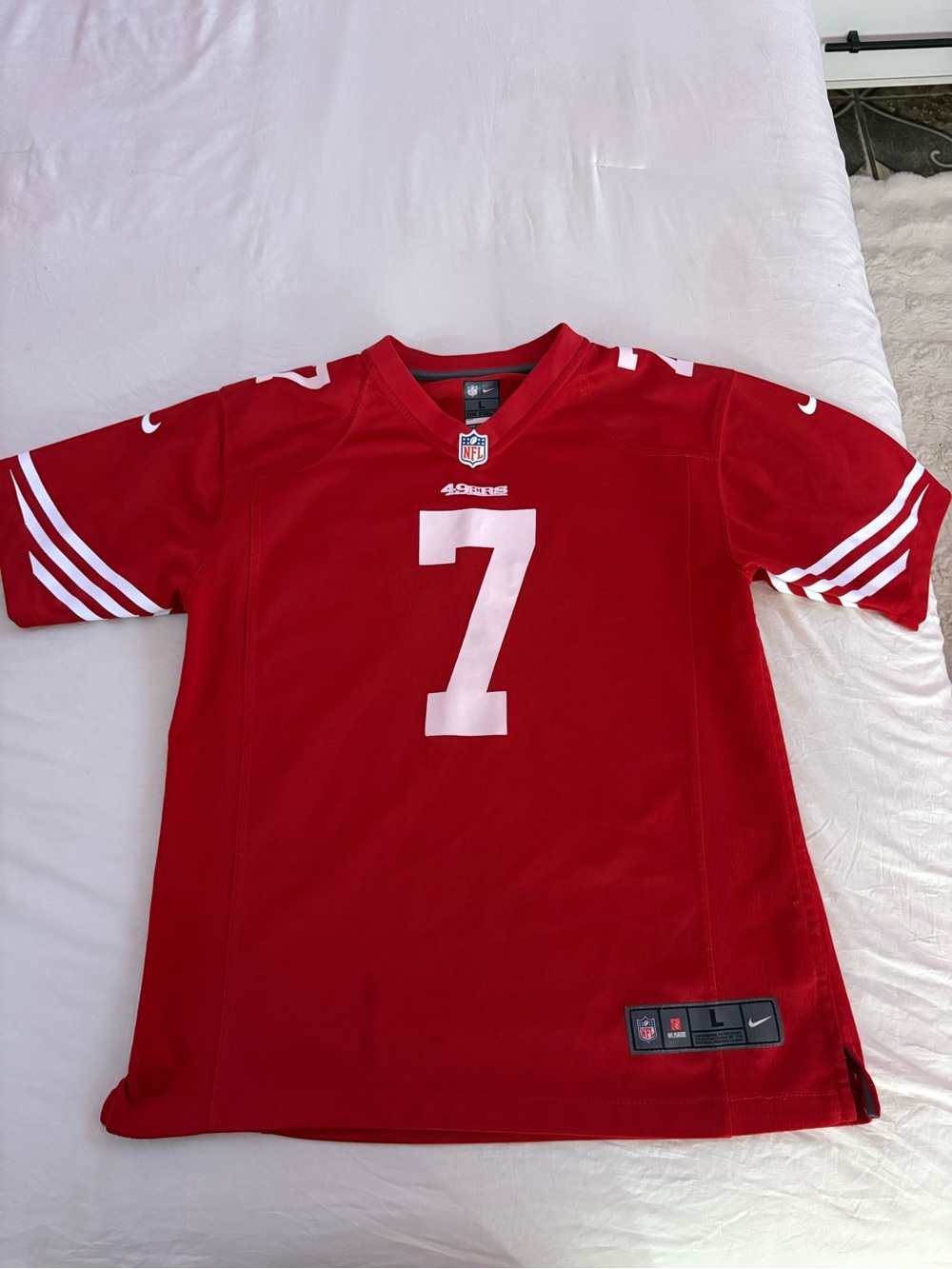 NFL San Francisco 49ers Red #7 Jersey Youth